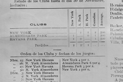 NY Giants box score from Cuba 1912